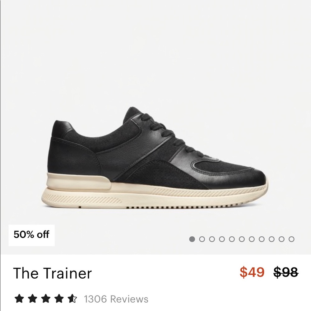 Everlane Black Sneakers - Picture 2 of 8